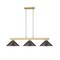Z-Lite Cobalt Billiard, 3-Light, 14.25 In.W x 49.75 In.L x 10 In.H, Modern Gold/Bronze 152MGLD-MBRZ - alternate 4